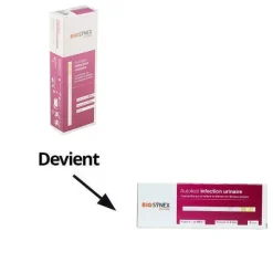 Biosynex autotest infection urinaire bandelettes