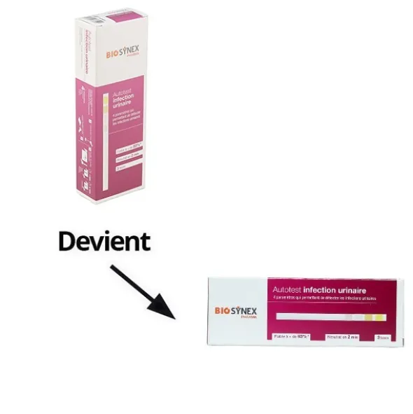 Biosynex autotest infection urinaire bandelettes