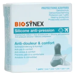 Biosynex Protections auditives silicone anti pression