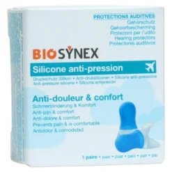 Biosynex Protections auditives silicone anti pression