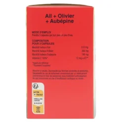 Biotechnie Ail Olivier Aubépine capsules