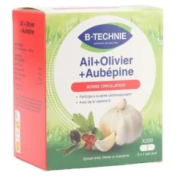 Biotechnie Ail Olivier Aubépine capsules