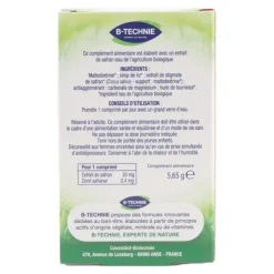 Biotechnie Safran bio comprimés