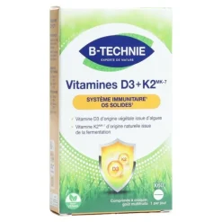 Biotechnie Vitamines D3 + K2 comprimés à croquer