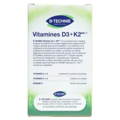 Biotechnie Vitamines D3 + K2 comprimés à croquer