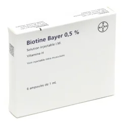 Biotine injectable ampoule