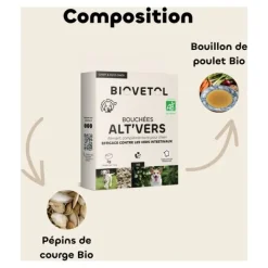 Biovetol bouchées Alt Vers Chien bio