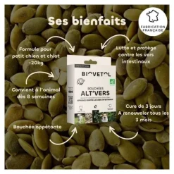 Biovetol bouchées Alt Vers Chien bio