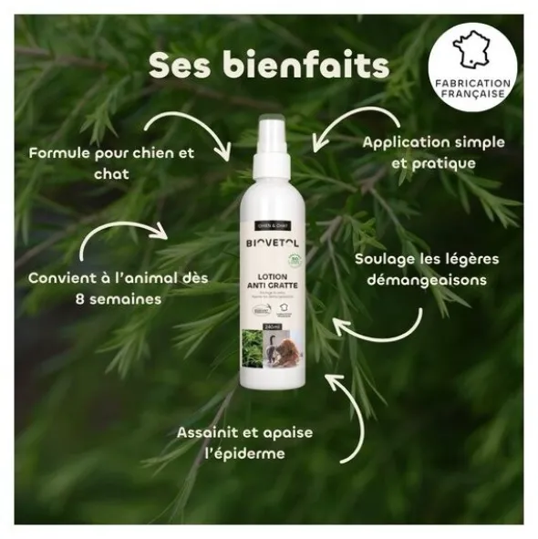 Biovetol lotion anti gratte Chien et Chat