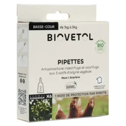 Biovetol Pipettes antiparasitaires Basse cour