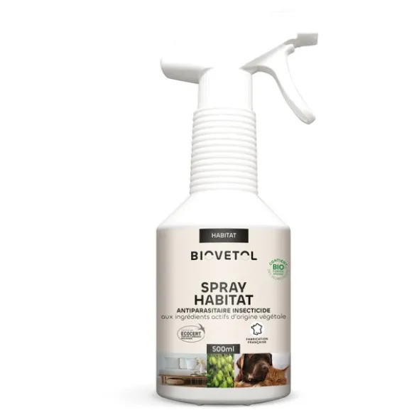 Biovetol spray habitat anti puces