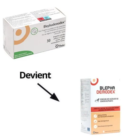 Blephademodex lingettes imprégnées