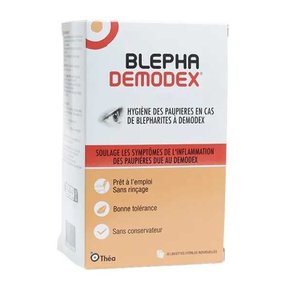 Blephademodex lingettes imprégnées