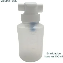 Bocal pour aspirateur de mucosité manuel DMT VAC