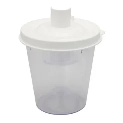 Bocal succion avec couvercle et filtre HEPA pour aspirateur de mucosités VacuAide