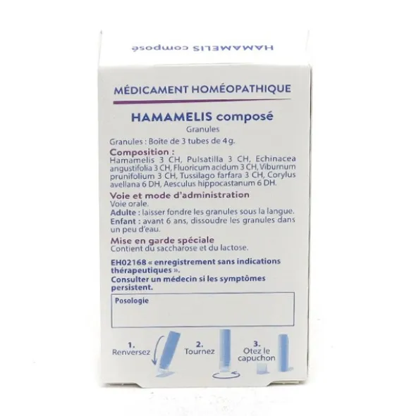 Boiron Hamamelis composé pack de granules homéopathiques