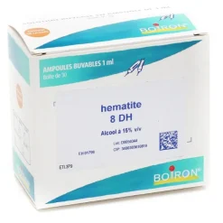 Boiron Hematite 8 DH ampoules buvables