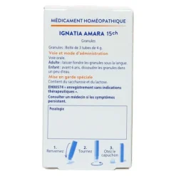 Boiron Ignatia amara pack de granules homéopathiques