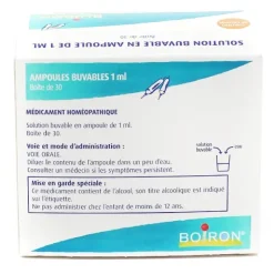 Boiron Rhodonite 8 DH ampoules buvables