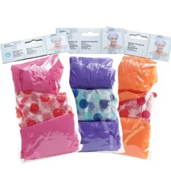 Bonnet de douche lot de 3