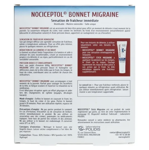 Bonnet migraine Nociceptol