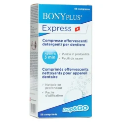 Bonyplus Express comprimés effervescents nettoyants pour appareil dentaire
