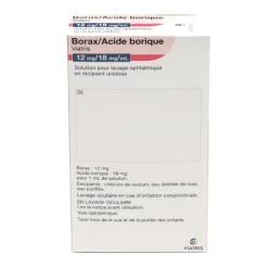 Borax Acide borique Viatris unidose pour lavage ophtalmique