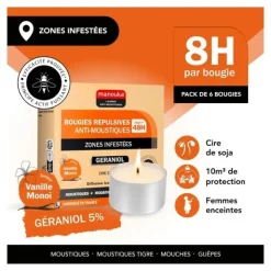 Bougie anti moustique répulsive Manouka