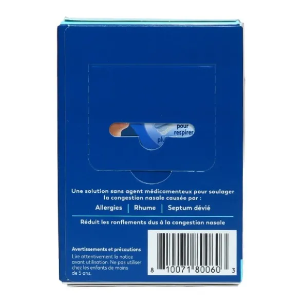 Breathe Right Sensitive bandelettes nasales