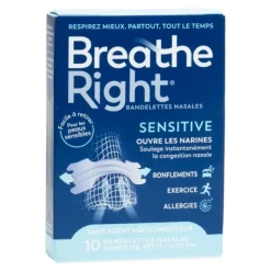 Breathe Right Sensitive bandelettes nasales