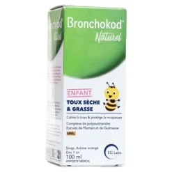Bronchokod Naturel Sirop Toux sèche et grasse Enfant