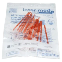Bâtonnets soins de bouche en mousse blanche pédiatrique