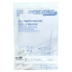 Bâtonnets soins de bouche petit modèle cône en mousse