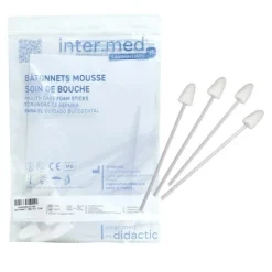 Bâtonnets soins de bouche petit modèle cône en mousse