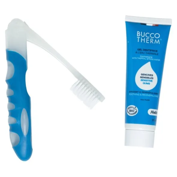 Buccotherm kit de voyage brosse à dents + dentifrice 25 ml