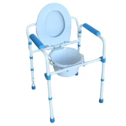 Cadre de toilette pliant Blue Steel 3 en 1
