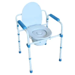 Cadre de toilette pliant Blue Steel 3 en 1