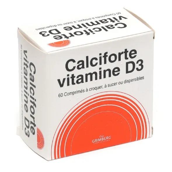 Calciforte vitamine D3 comprimés