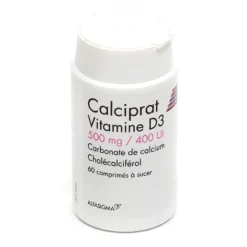 Calciprat Vitamine D3 500 mg/400 UI comprimés à sucer