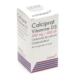 Calciprat Vitamine D3 500 mg/400 UI comprimés à sucer