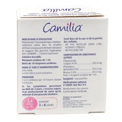 Camilia dents bébé Boiron unidoses