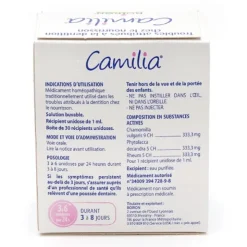 Camilia dents bébé Boiron unidoses