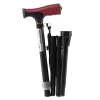 Canne pliante noire en aluminium