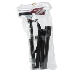 Canne pliante noire en aluminium