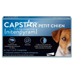 Capstar pour chien traitement anti puces en comprimés