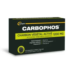 Carbophos Charbon végétal comprimés à croquer