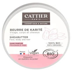 Cattier Beurre de karité 100 % bio