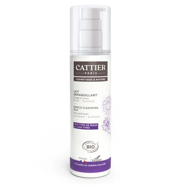 Cattier Lait démaquillant Bleuet tournesol Bio