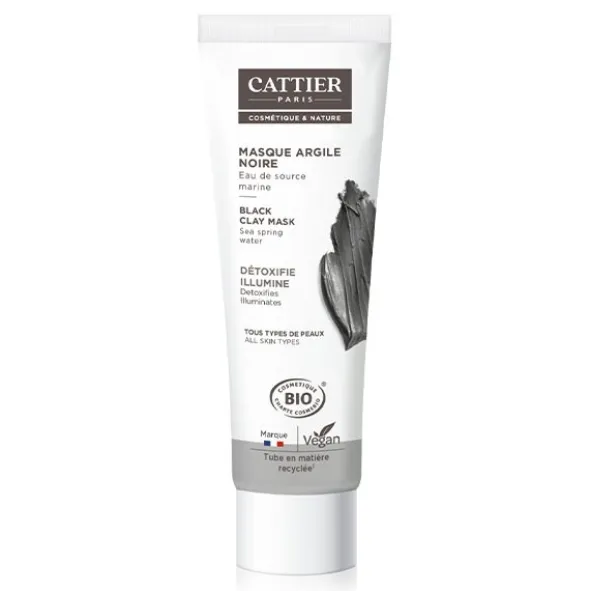 Cattier Masque argile noire bio