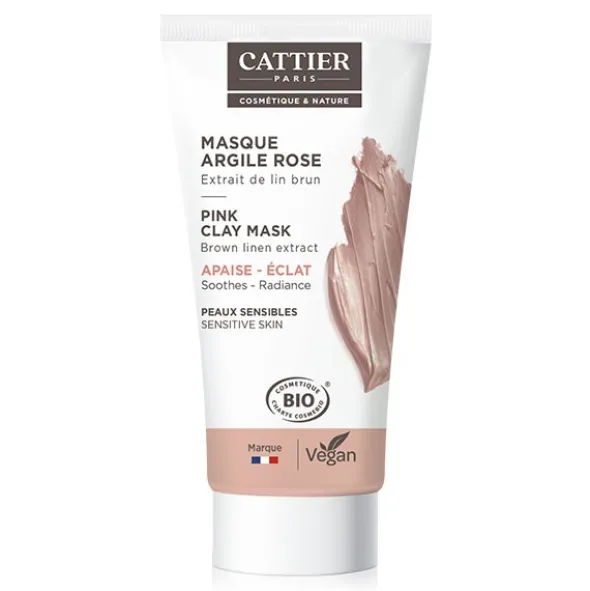 Cattier masque argile rose Bio